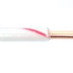 Fil 1 conducteur monobrin blanc - 12 AWG