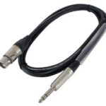 Câble Digiflex 1/4" mâle stéréo à XLR femelle - 6'