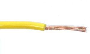 Fil 1 conducteur 16 AWG multibrins jaune