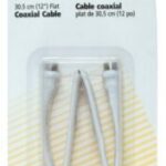 Câble coaxial plat pour fenêtre