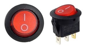 Interrupteur ON-OFF avec lumière témoin 125/250V