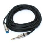 Câble audio avec fiche 6.3 mm à XLR - 30 pieds