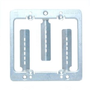 Supportl métalique pour plaque murale double
