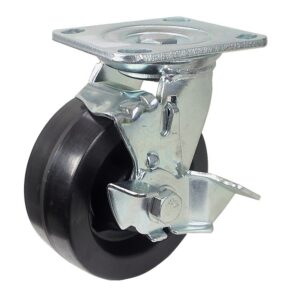 Roulette pivotante avec frein - 125 mm (5'')