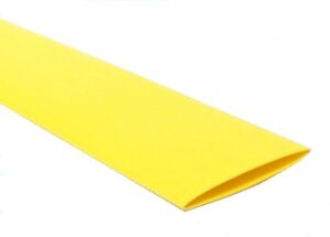 Gaine thermorétractable jaune - 1" (25 mm)