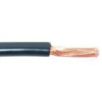 Fil 1 conducteur multibrins noir - 10 AWG