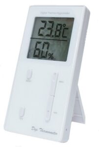 Thermomètre et hygromètre pour l’intérieur.