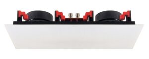 Haut-parleur rectangulaire à encastrer, blanc