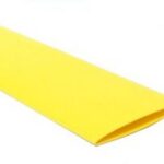 Gaine thermorétractable jaune - 3/4" (20 mm)