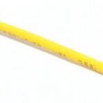 Gaine thermorétractable jaune - 3/64" (1 mm)