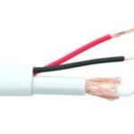 Câble coaxial RG-6 avec fil d'alimentation
