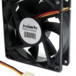 Ventilateur en plastique 12 VDC - 80 x 80 x 25 mm