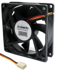 Ventilateur en plastique 12 VDC - 80 x 80 x 25 mm