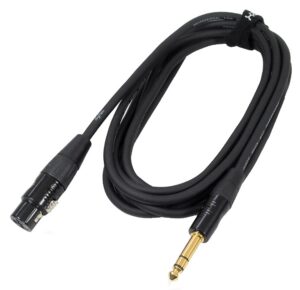 CÂBLE DIGIFLEX XLR FEMELLE À TRS 1/4"  10 PIEDS