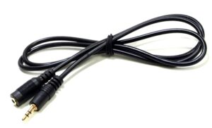 CÂBLE AUDIO 3.5MM STÉRÉO MALE À FEMELLE - 1 MÈTRE