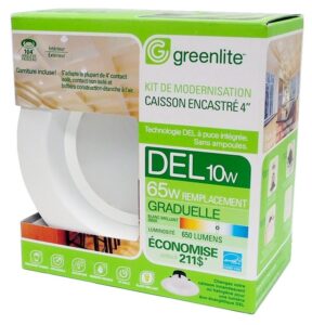 Caisson encastré au DEL de 4" graduelle 10w – Image 2