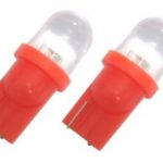 Lumière au del rouge 12v 2mcx