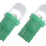 Lumière au del vert 12v 2mcx