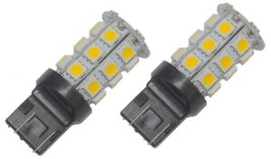 LUMIÈRE AU DEL BLANC CHAUD 12V T20 DOUBLE