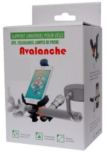 Support universel pour GPS, cellulaire et lampe de poche s’aggripant à une poignée de vélo. – Image 6