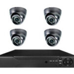 Enregistreur NVR avec 4 caméras IP POE 720P 1.0 MP