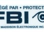 Autocollant "Protégé par FBI" pour fenêtres