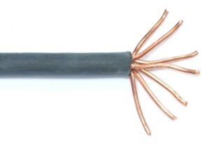Fil 1 conducteur 6 AWG multibrins noir