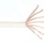 Fil 1 conducteur 10 AWG multibrins blanc