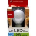 AMPOULE AU DEL GRADABLE 9WATTS = 60W A19 120V