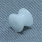 Poulie en plastique blanc 6.5  X 5.0 X1.9 mm