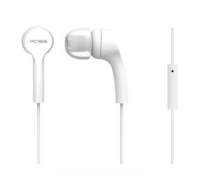 ÉCOUTEUR AVEC MICROPHONE KOSS KEB9i blanc