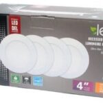 Boite de 4 encastrés blancs 4'' au DEL 10W 3000K