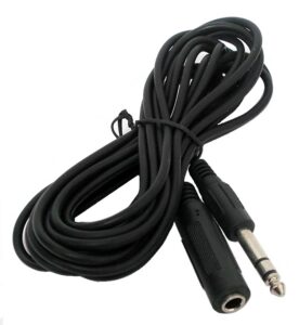 Rallonge stéréo 6.3 mm (1/4") mâle à femelle - 15'