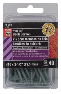 Boite de 40 vis #10 x 2-1/2'' pour l'extérieur