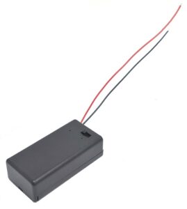 Support pour 1 pile 9V avec interrupteur