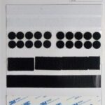 Carte de velcros autocollants
