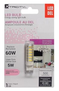 Ampoule au DEL G9 / 5W / 120V / 6000K