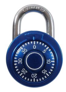 Cadenas à numéros 50 mm bleu