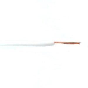 Fil 1 conducteur 22 AWG multibrins blanc