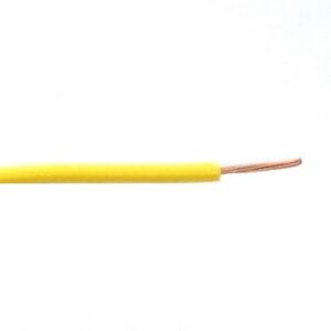 Fil 1 conducteur 22 AWG multibrins jaune