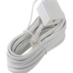 Rallonge de câble téléphonique blanc - 15'