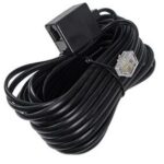 Rallonge téléphonique noire - 25 pieds