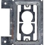 Supportl métalique pour plaque murale simple