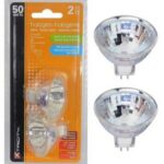 Ampoule halogène MR16 12 Volts - 50 watts (2 pcs)