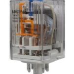 Relais  D.P.D.T. 12 VDC -  8 contacts circulaires.