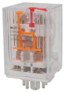 Relais D.P.D.T. 110 VAC - 8 contacts circulaires.