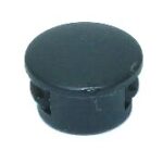 Bouchon en plastique noir - 8 mm