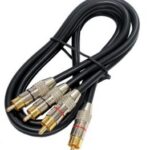 Câble audio double RCA de 3 pieds