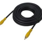 Câble vidéo coaxial avec fiches RCA - 25 pieds