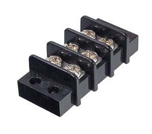 Bornier à vis double 300V 20A - 3 positions